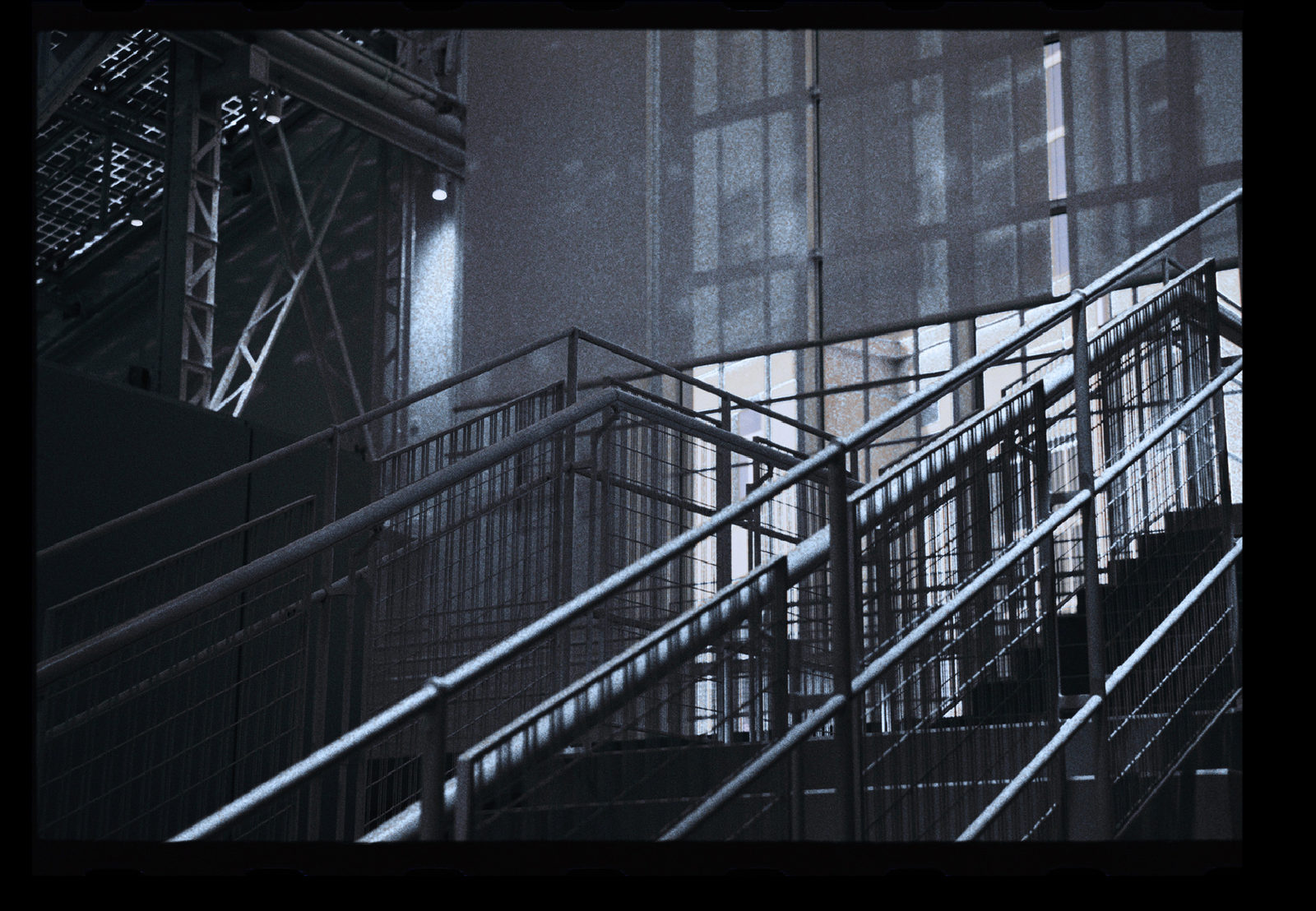 Architectural Steel Spiral Access Stairs